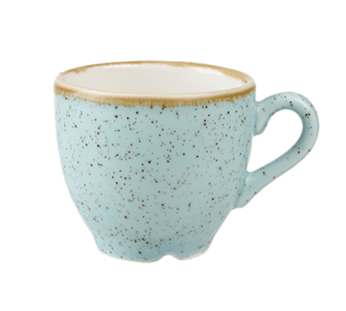Churchill SDESCEB91, Stonecast Espresso Cup, 3-1/2oz, Duck Egg Blue