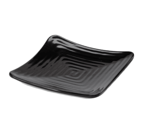 G.E.T. ML-62-BK Milano™ Square Plate, 8-3/4", Black