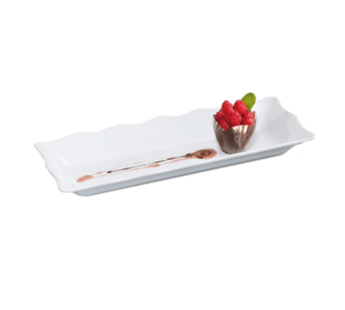 G.E.T. ML-87-W Milano™ Rectangular Tray, 17-1/4"X6-3/4", White