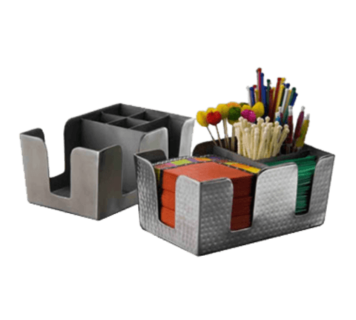 American Metalcraft BARS7 6-Compartment Stainless Steel Bar Organizer