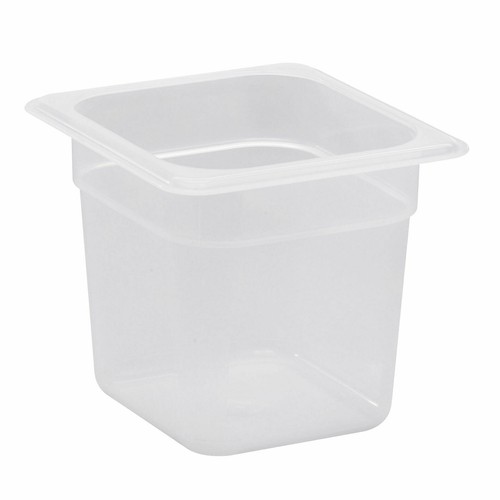 Cambro 66PP190 Food Pan, 1/6 Size, 6" Deep, Translucent