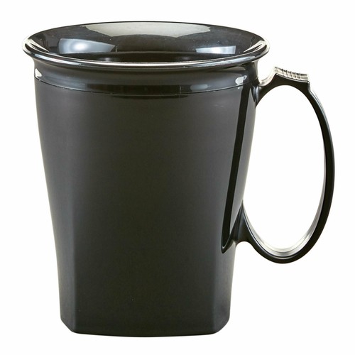 Cambro MDSHM8110 Harbor Mug With Handle, 8oz, Black (Case of 48)