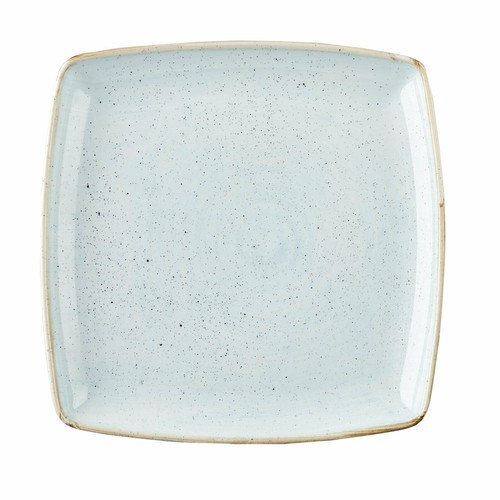 Churchill SDESDS101 Stonecast Square Plate, 10-1/2", Duck Egg Blue (Case of 6)