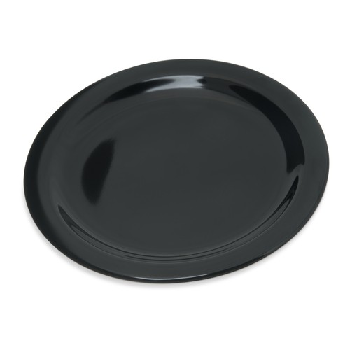 Carlisle 4350303 Dallas Ware® Melamine Salad Plate, 7-1/4", Black