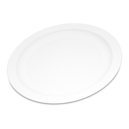 Carlisle PCD20902 Narrow Rim Plate, 9", Polycarbonate, White