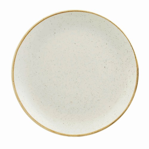 Churchill SWHSEV101, Stonecast Coupe Plate, 10-1/4", Barley White