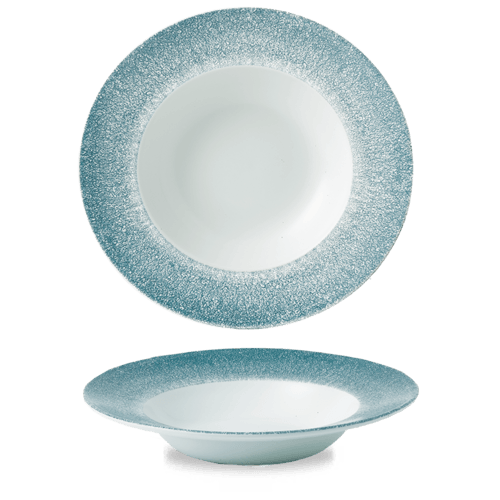 Churchill RKTBVWBL1, Raku Bowl, 16-1/2oz, Topaz Blue