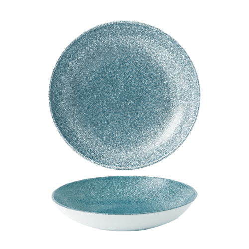 Churchill RKTBEVB91, Raku Bowl, 40oz, Topaz Blue