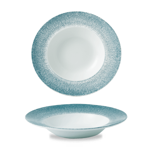 Churchill RKTBVWBM1, Raku Bowl, 10oz, Topaz Blue