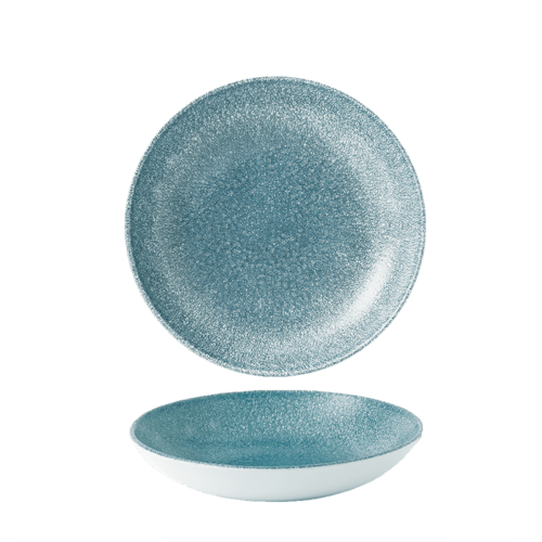 Churchill RKTBEVB71, Raku Bowl, 15oz, Topaz Blue