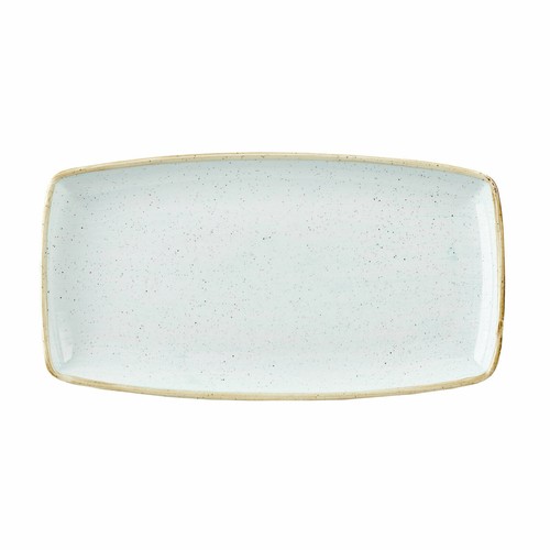 Churchill SDESOP141 Stonecast Oblong Plate, 14"X7-1/4", Duck Egg Blue (Case of 6)