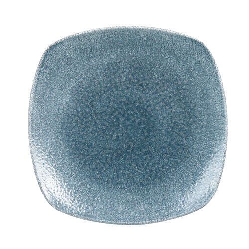 Churchill RKTBSP111, Raku Square Plate, 10"X10", Topaz Blue
