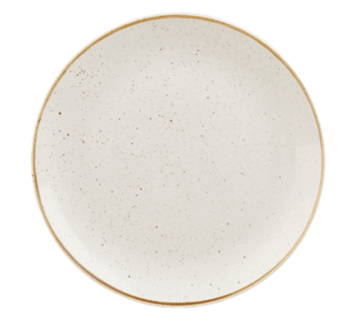 Churchill SWHSEV121, Stonecast Coupe Plate, 12-3/4", Barley White (Case of 6)