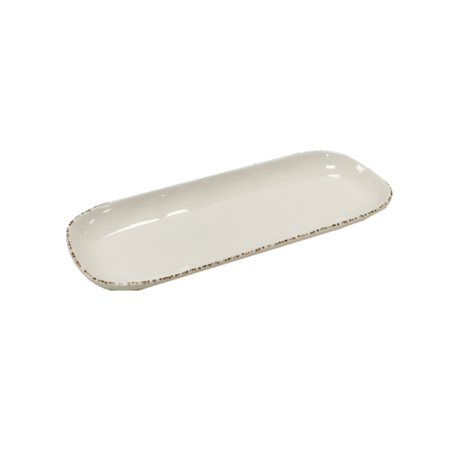G.E.T. CS-146-UM Urban Mill™ Irregular Rectangular Platter, 14"X5.5", Cream