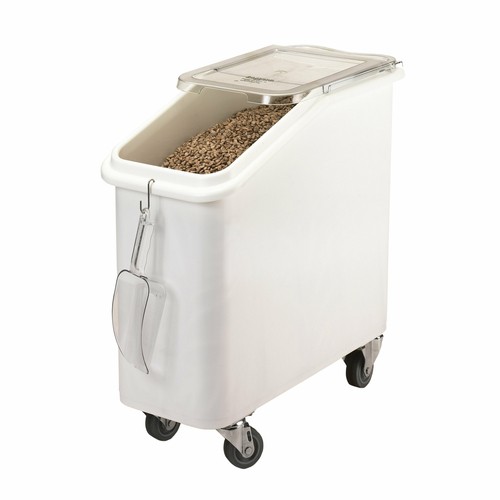 Cambro IBS20148 Mobile Ingredient Bin w/ Sliding Lid, 21gal, White