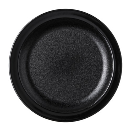 Carlisle PCD20603 Narrow Rim Plate, 6-1/2", Polycarbonate, Black