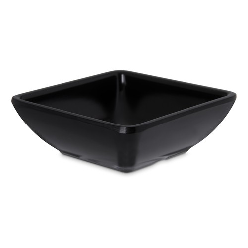 Carlisle 086003 Square Melamine Ramekin, 2oz, Black
