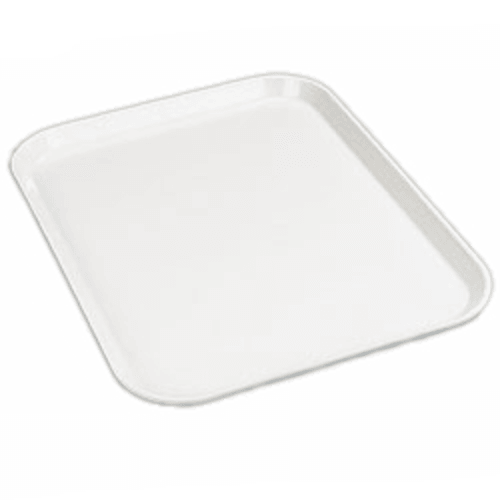 Carlisle 2015FG001 Glasteel Rectangular Cafeteria Tray, 20-1/4" x 15", White