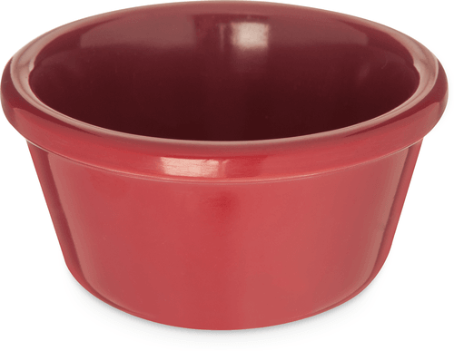 Carlisle S28058 Smooth Melamine Ramekin, 3oz, Roma Red