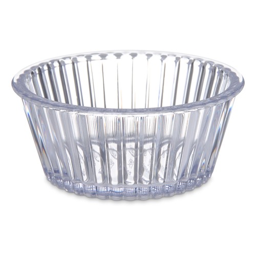 Carlisle 084507 Fluted SAN Ramekin, 4-1/2oz, Clear
