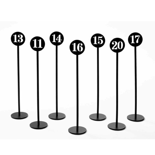 American Metalcraft NSB10 Number Stand 2" dia. x 10"H, Set of 10