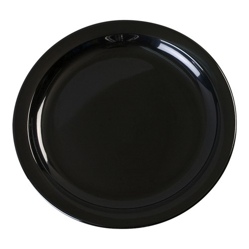 Carlisle KL20103 Kingline™ Melamine Narrow Rim Sandwich Plate, 7-1/4", Black