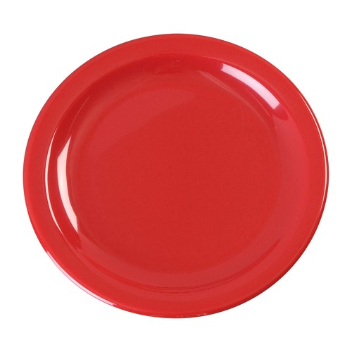 Carlisle KL20405 Kingline™ Melamine Narrow Rim Pie Plate, 6-1/2", Red