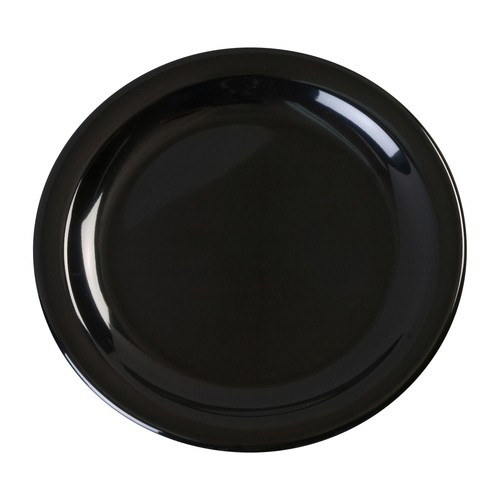 Carlisle KL20403 Kingline™  Melamine Narrow Rim Pie Plate, 6-1/2", Black