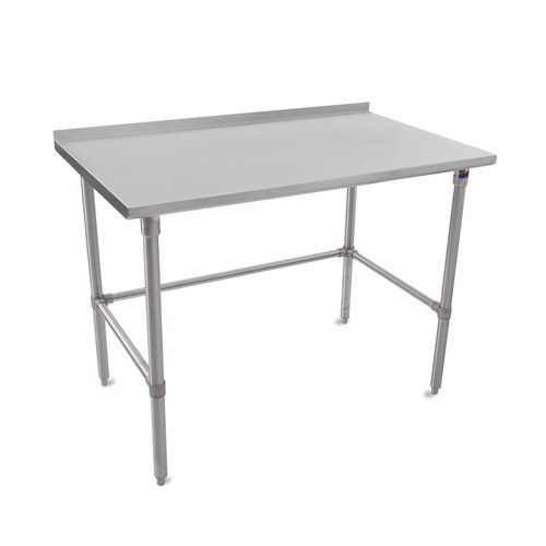 John Boos ST6R1.5-3072SBK-X Stainless Steel 72"W x 30"D Work Table