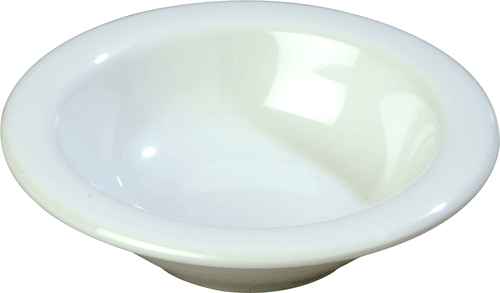 Carlisle 3304202 Sierrus™ Melamine Rimmed Fruit Bowl 4.5oz, 4-3/4", White