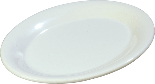 Carlisle 3308602 Sierrus™ Melamine Oval Platter, 9-1/2"X7-1/4", White