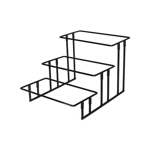 American Metalcraft IS18 Display Stand 3 Tier Open Wrought Iron
