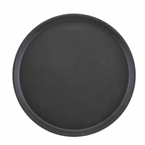 Cambro 1800CT110 Serving Tray Fiberglass N/S Satin Black, 18"
