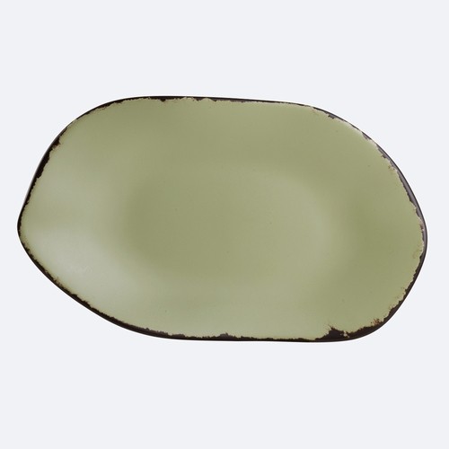 Steelite 7216DD020 Marisol RusticMelamine Oval Platter, 12"X7-1/8", Sage