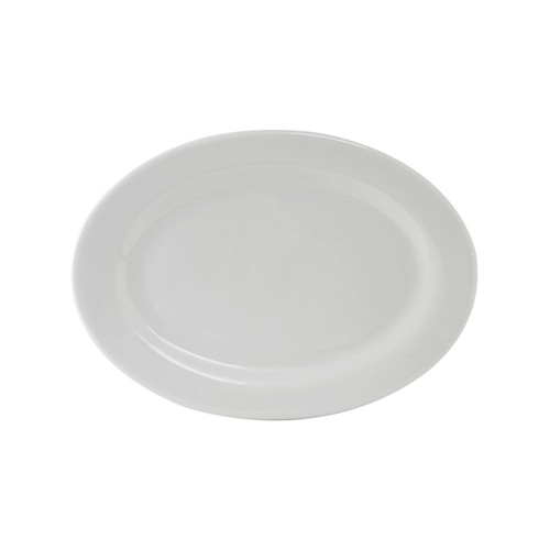 Tuxton ALH-116 Alaska Oval Platter, 11-3/4"X8-1/2", Porcelain White (Case of 12)