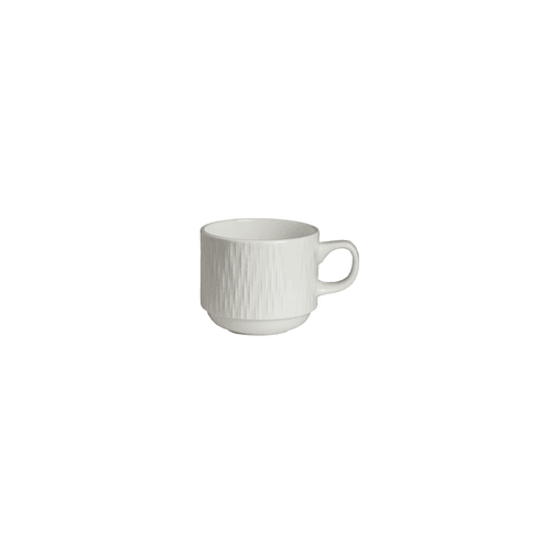Steelite 4422RF015 Lucia China Stackable Cup, 8oz, White