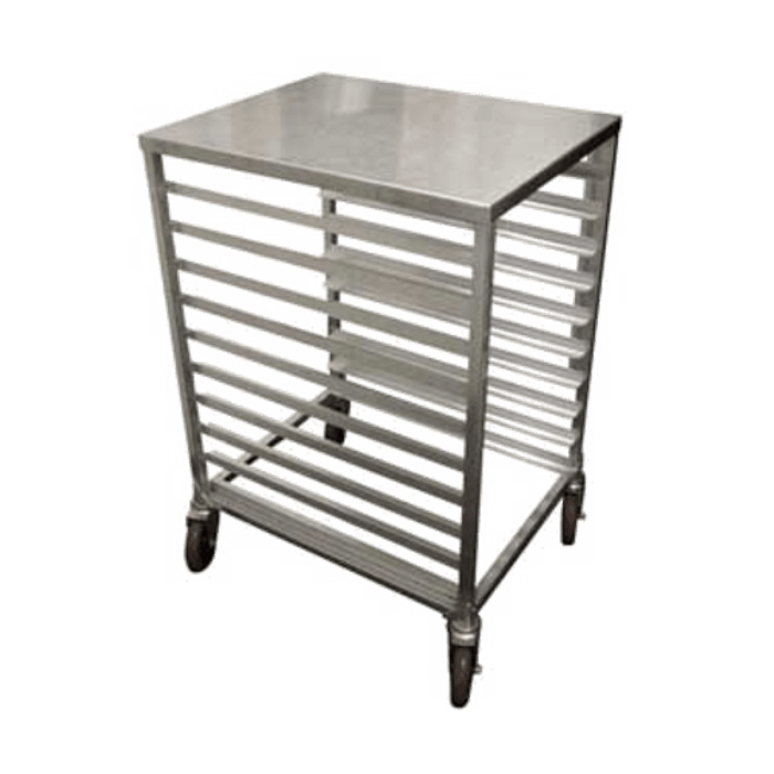 Mobile Pan Racks Winholt AL-1810H-SSTOP Half Size Mobile Pan Rack | Boelter
