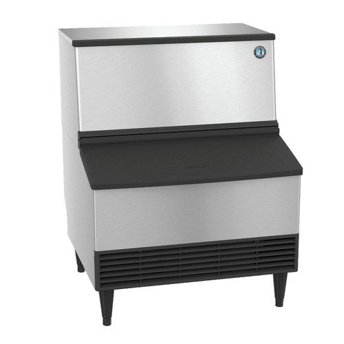 Hoshizaki KM-301BAK Air-Cooled Crescent Cube Ice Machine with Bin, 285 lbs./Day, 30"