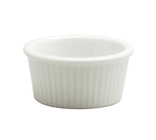 Oneida F8010000612 Oneida F8010000612 White 2-1/2oz Fluted Ramekin (Case of 36)