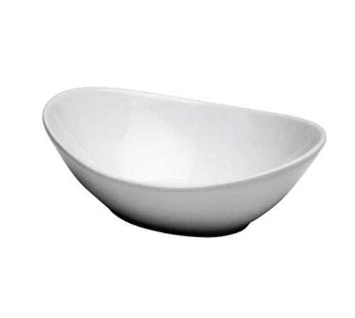 Oneida F8010000758 Buffalo Bright White 25oz Oval Bowl (Case of 24)