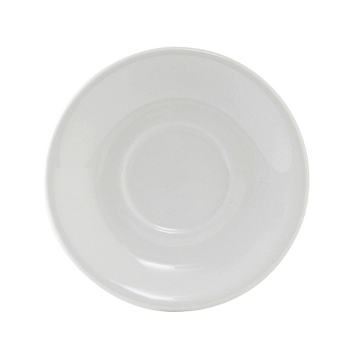 Tuxton ALE-050 Alaska Coupe Demitasse Saucer, 5", Porcelain White (Case of 36)