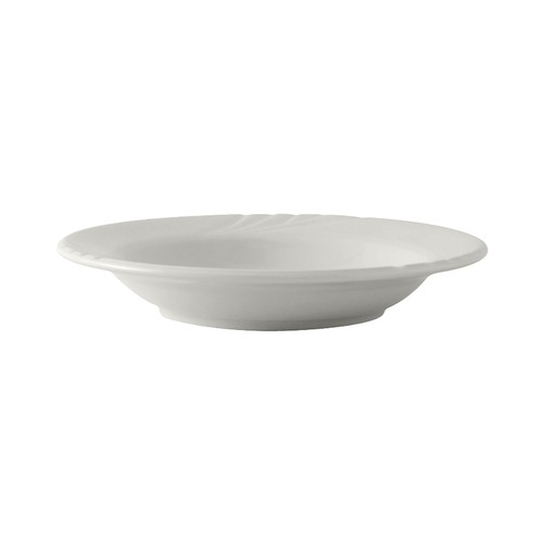 Tuxton YPD-084 Sonoma Rimmed Soup Bowl, 9oz, 8-1/2", White (Case of 24)