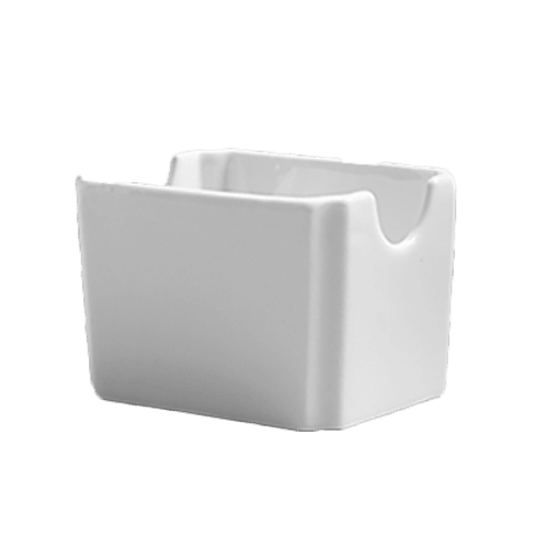 Steelite 6900E525 Varick A La Carte Porcelain Sugar Packet Holder, 3-3/8"X2-5/8", White