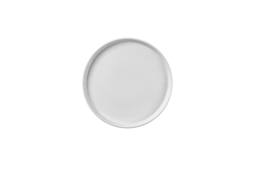 Churchill WHBALW211 Bamboo Walled Rim Plate, 8-1/4", White (Case of 6)