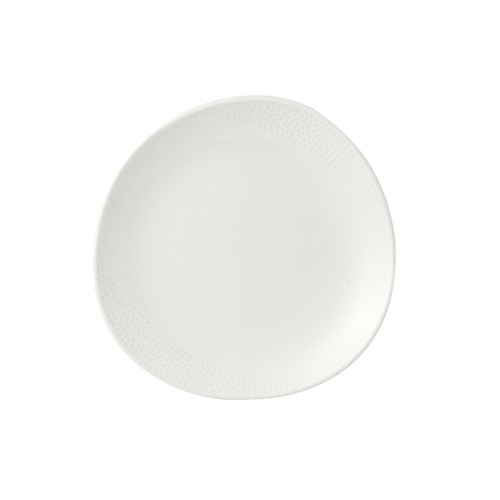 Churchill WHISOI8 1 Isla Organic Shaped Plate, 8-1/4", White (Case of 12)