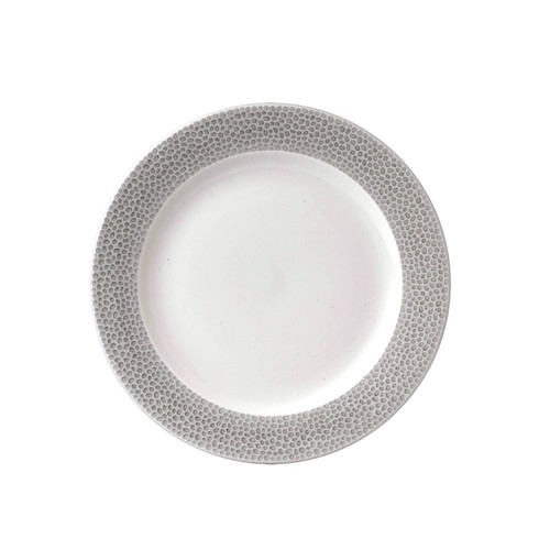 Churchill SHISIF9 1 Isla Spinwash 9-1/8" Footed Plate, Shale Grey (Case of 12)