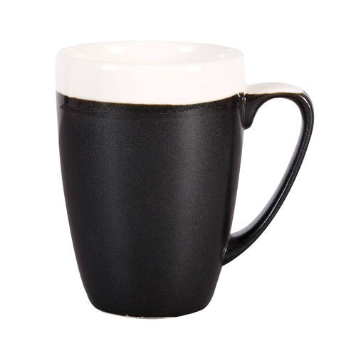 Churchill MOBKVM121, Monochrome Mug, 12oz, Onyx Black (Case of 12)