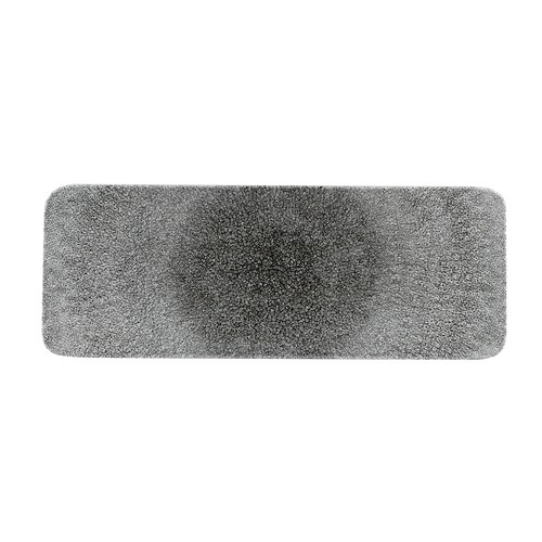 Churchill RKBQRST 1 Raku Rectangular Tile, 14-3/4"X5-1/2", Quartz Black (Case of 4)