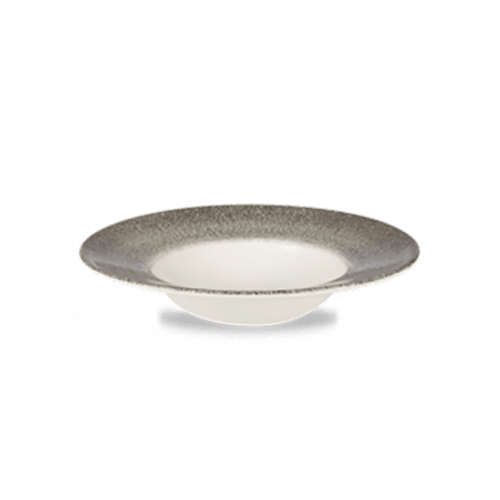 Churchill RKBQVWBM1 Raku Wide Rim Bowl, 9-1/2", Quartz Black (Case of 12)