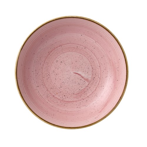 Churchill SPPSEVB91 Stonecast Coupe Bowl, 40oz, Petal Pink (Case of 12)
